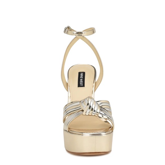 Nine West Platform Ankle Strap Knotted Sandals - Picture 2 of 5